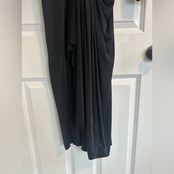 Vintage Casadei Neiman Marcus Beaded Open Back Black Dress size M - Picture 8 of 16